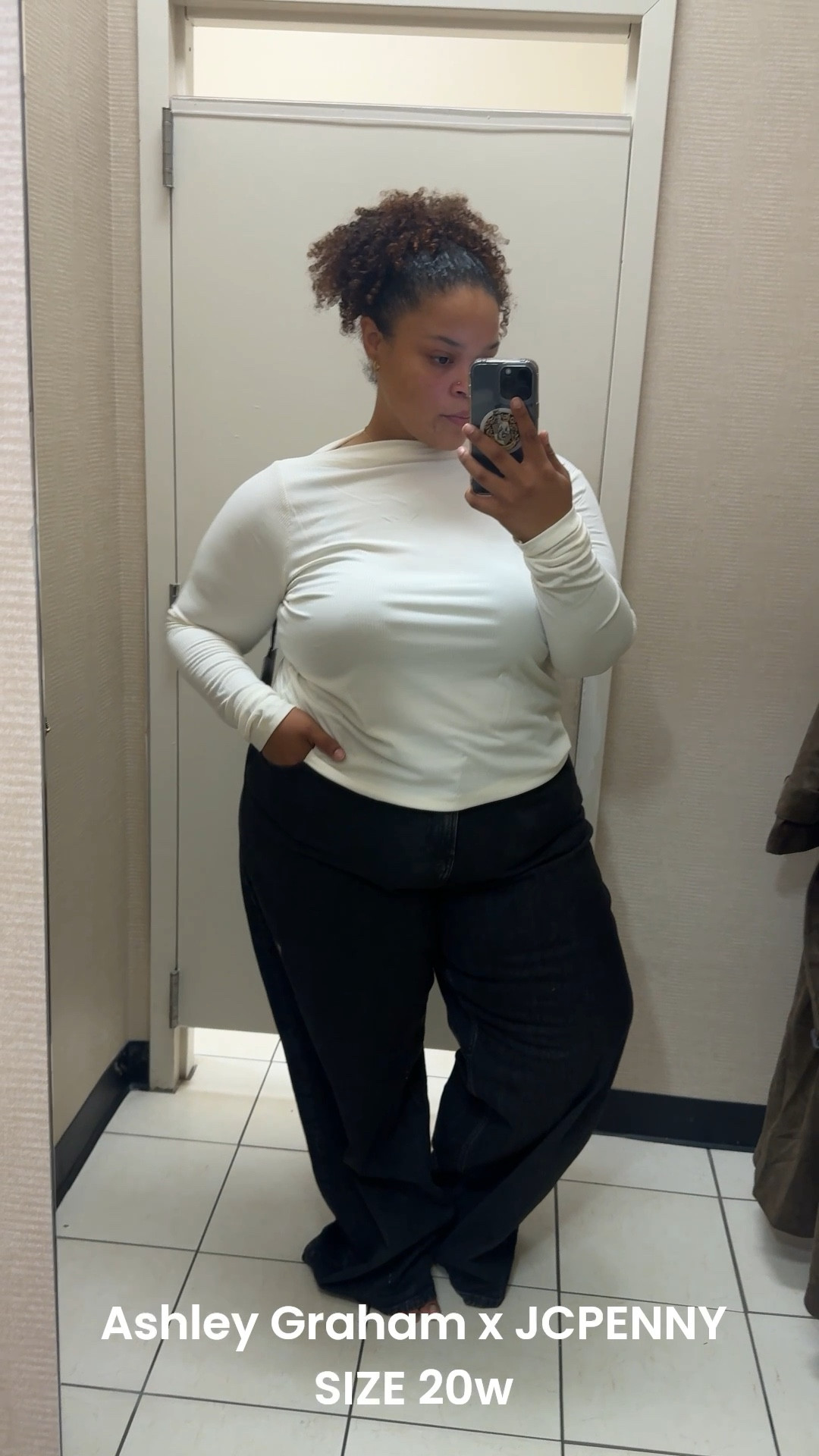 No stretch Jeans. Vintage style jeans. Super long - perfect fit for fall girls. I ended up with gapping in the back and long pants. Love the denim over all, would recommend getting them altered. 
Great quality jean. Definitely worth the price. 

Top is in size 2X - could have also sized down but it was super comfortable. Either size would have been great! 

Ashley Graham x JCPENNY 

#plussize #style #ootd #curves #jeans #falloutfitn#fallstyle #denim #vintagejeans #classicjean #highwaistjean 



#LTKPlusSize #LTKStyleTip #LTKFindsUnder50