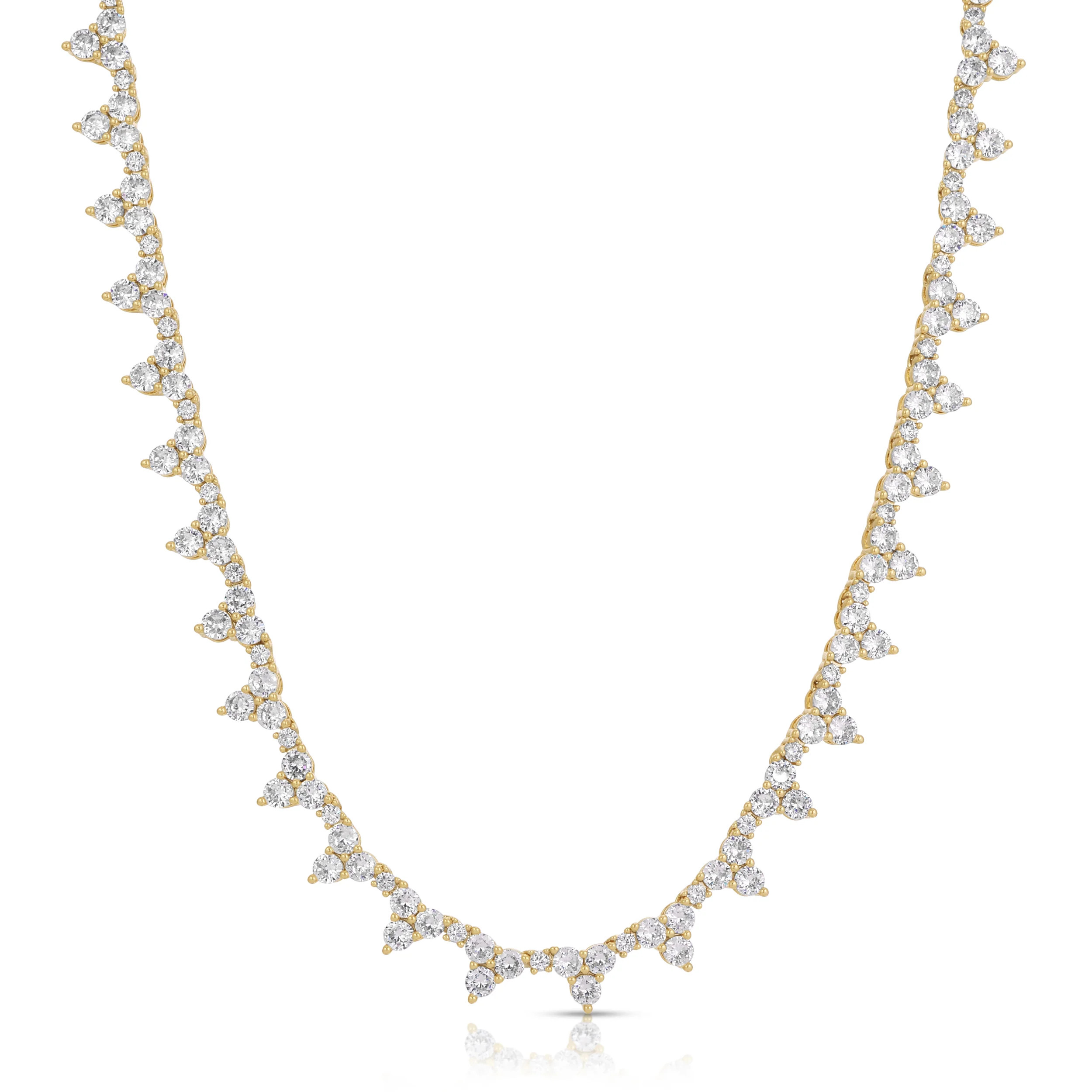 Isabella Tennis Necklace - White | Joy Dravecky