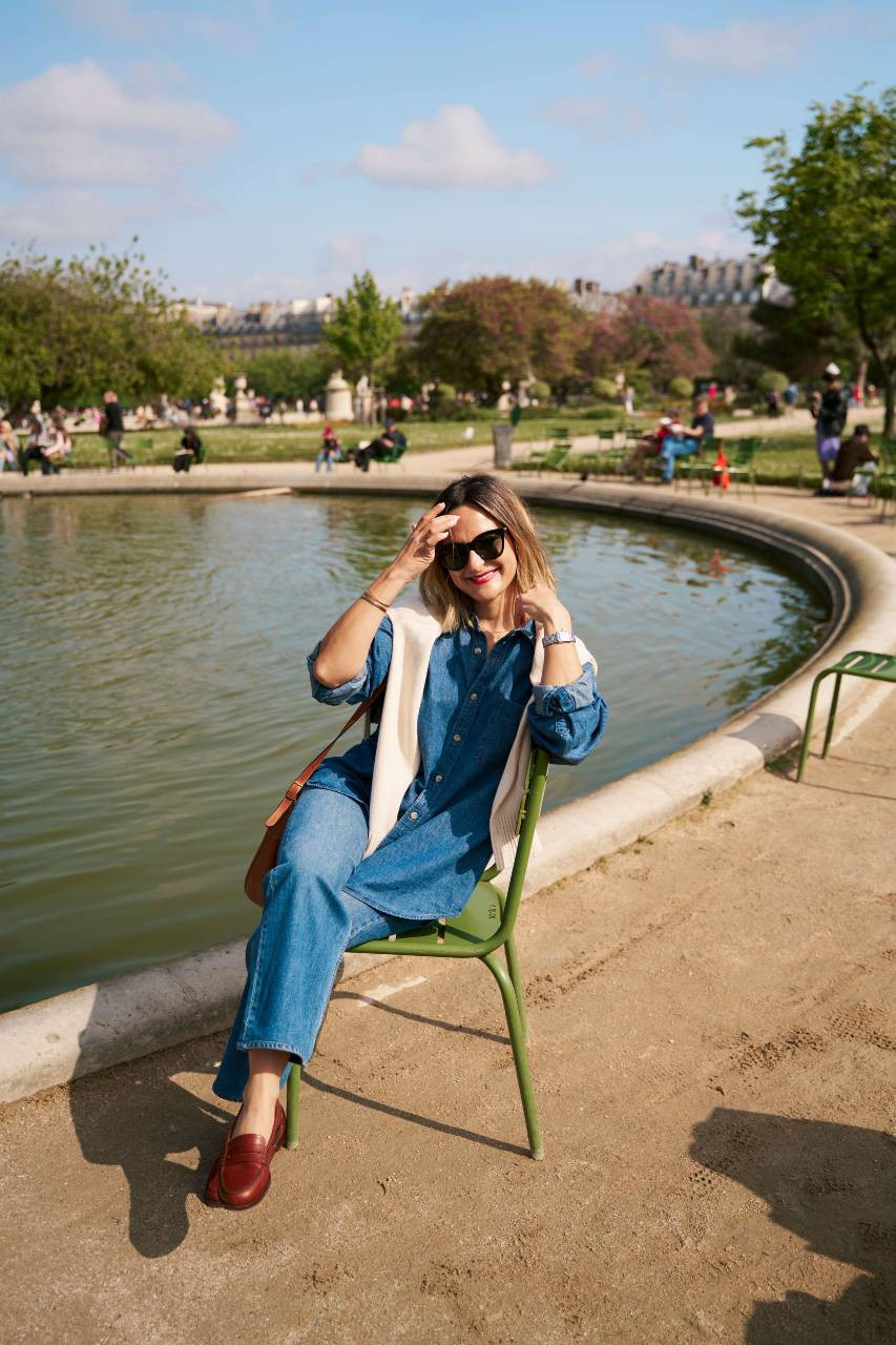 A chic denim on denim outfit to wear this spring! These jeans have been a most worn the last few weeks.  

 #LTKootd #LTKTravel