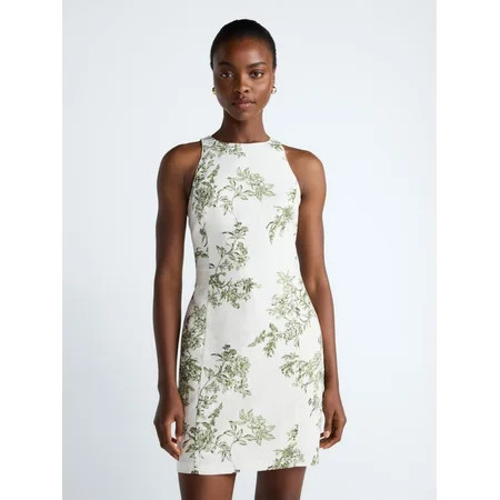 Scoop Women's and Women’s Plus Tie Back Mini Dress, Sizes 0-26W | Walmart (US)