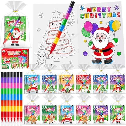 ZMLM 24 Coloring Books for Kids Party Favors: Bulk 24 Crayons Mini Coloring Books for Kids Ages 4... | Amazon (US)