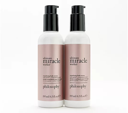 philosophy ultimate miracle worker resurfacing body serum duo - QVC.com | QVC