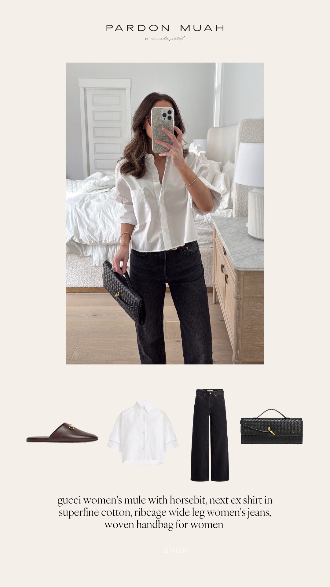 gucci women's mule with horsebit, next ex shirt in superfine cotton, ribcage wide leg women's jeans, woven handbag for women #LTKCyberWeek

#LTKHoliday #LTKGiftGuide