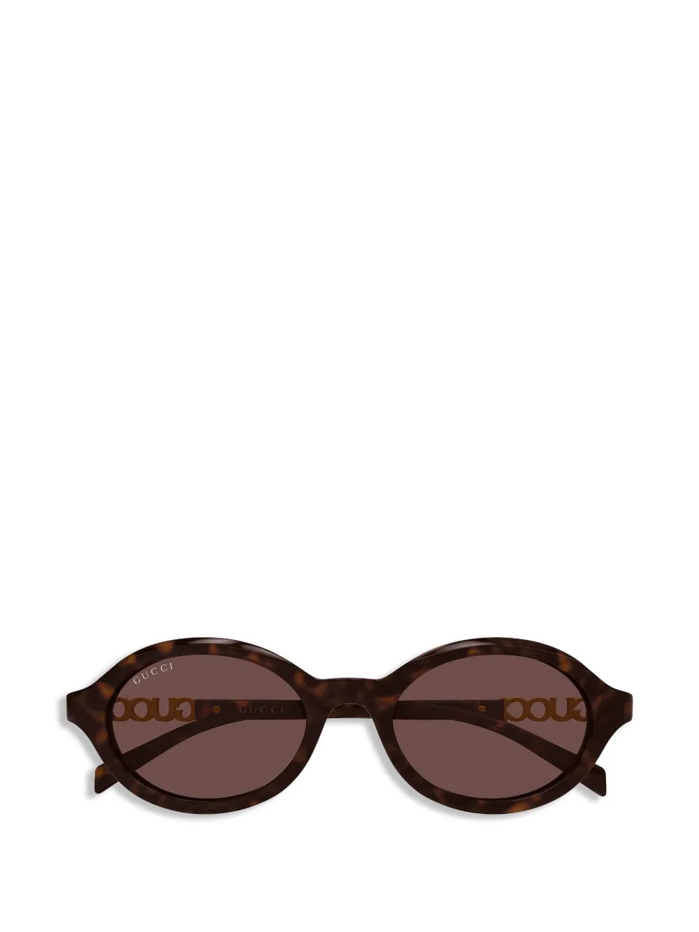Gucci Eyewear round-frame sunglasses - Brown | Farfetch Global