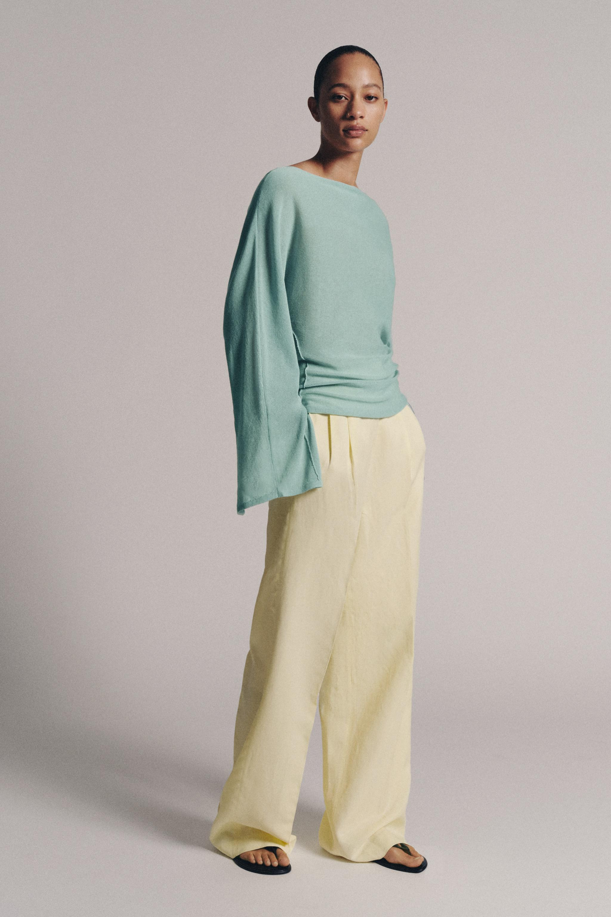 KNIT JUMPER WITH SLIT SLEEVES | Zara US