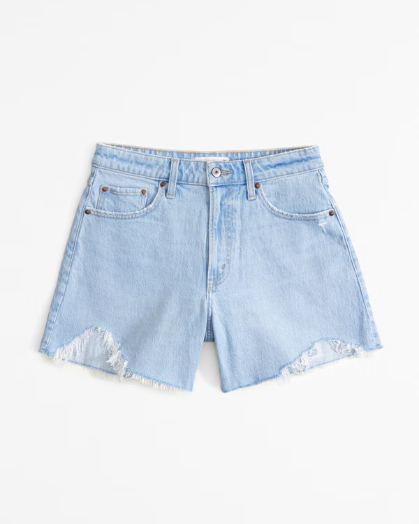 Curve Love High Rise Dad Short | Abercrombie & Fitch (US)