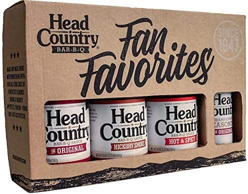 Head Country Bar-B-Q Combo Pack Assorted Flavors | Amazon (US)