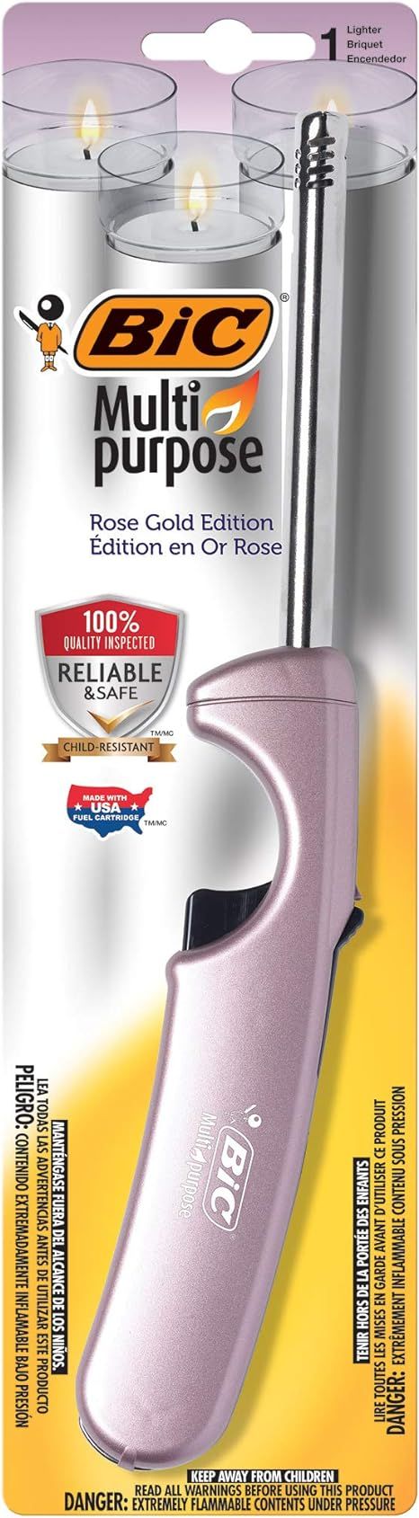 BIC Multi-Purpose Rose Gold Edition Lighter, 1-Pack | Amazon (US)