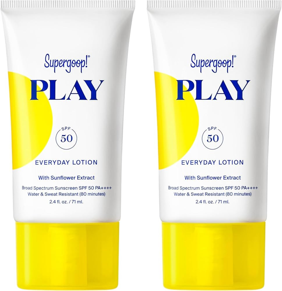 Supergoop! PLAY Everyday Lotion SPF 50-2.4 fl oz - 2 Pack - Broad Spectrum Body & Face Sunscreen ... | Amazon (US)