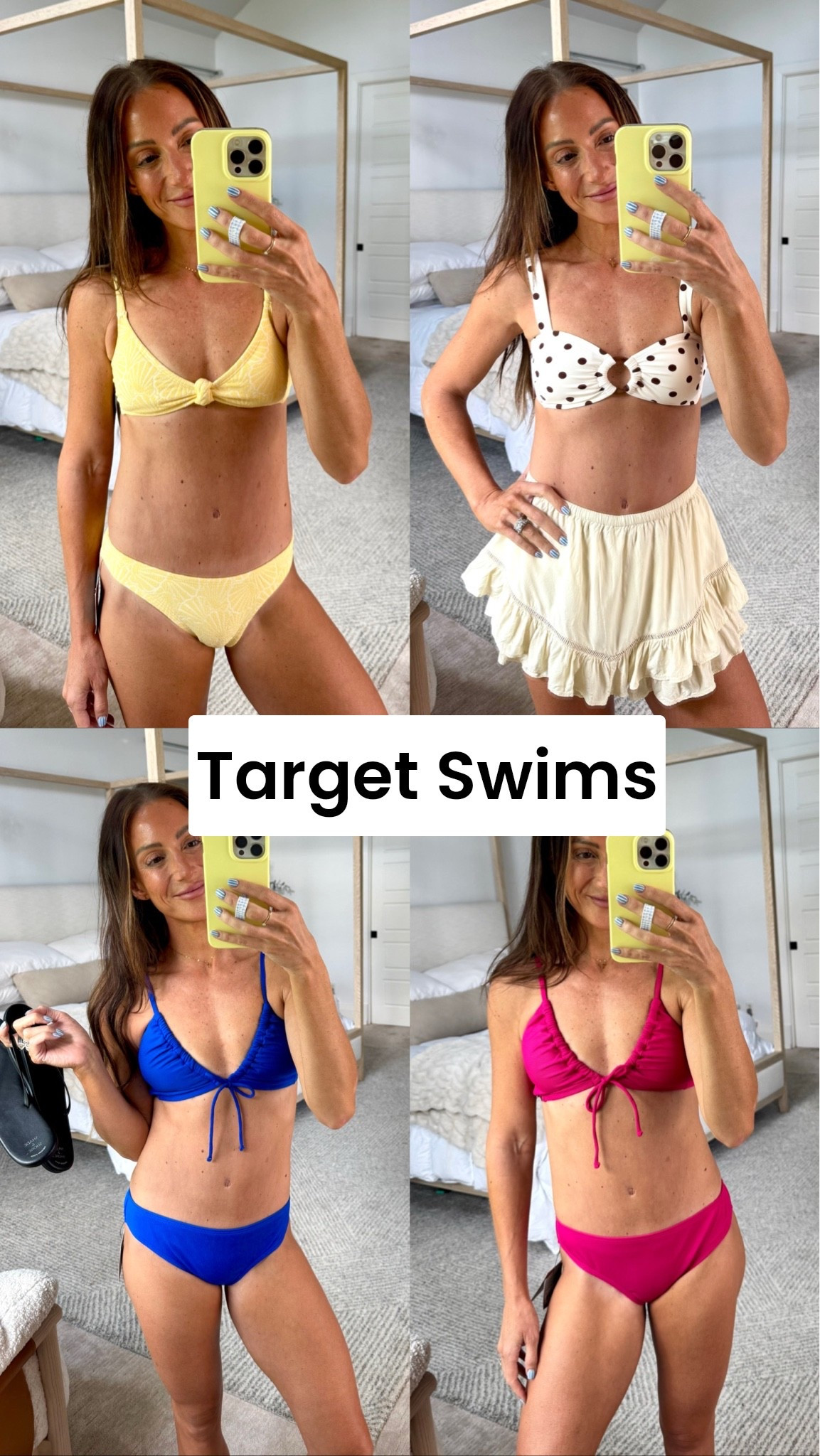 Target swims are SO CUTE right now! Fit is all TTS, and I appreciate how the back has moderate coverage, with the pink and blue being full coverage on bottoms. In smalls! 

@target #sponsored

#LTKSwim #LTKTravel #LTKootd