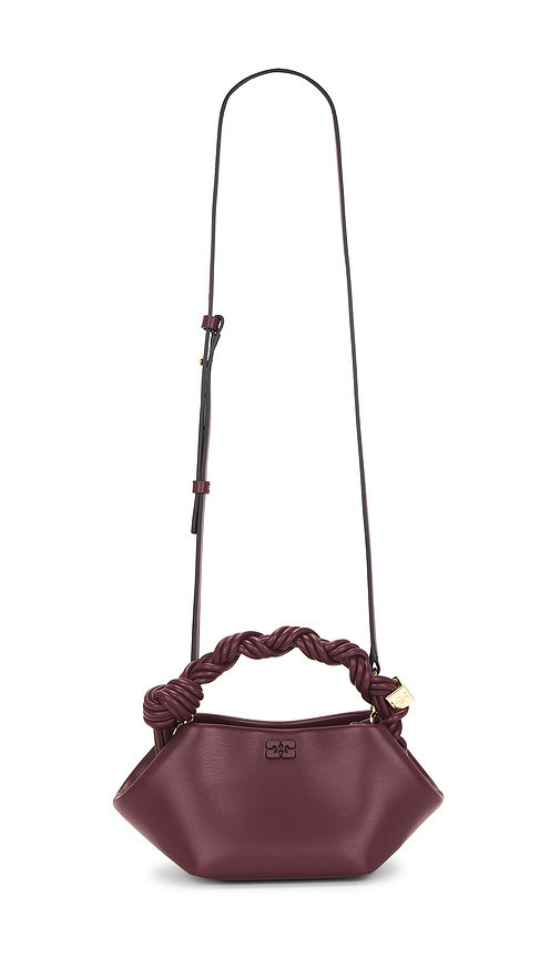 Ganni Bou Mini Bag in Burgundy. | Revolve Clothing (Global)