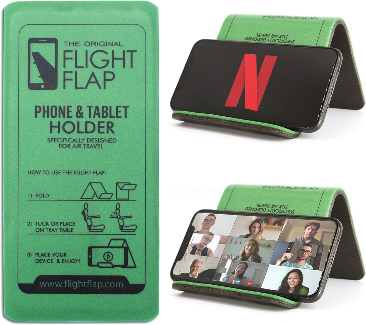 Airplane Phone Holder, Flexible Cell Phone Holder, Folding Cellphone Stand for Desk, Bed, Office,... | Amazon (US)