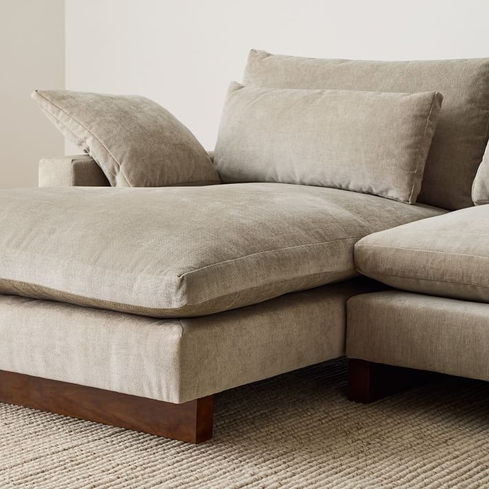 Harmony 2-Piece Chaise Sectional (112"–128") | West Elm (US)