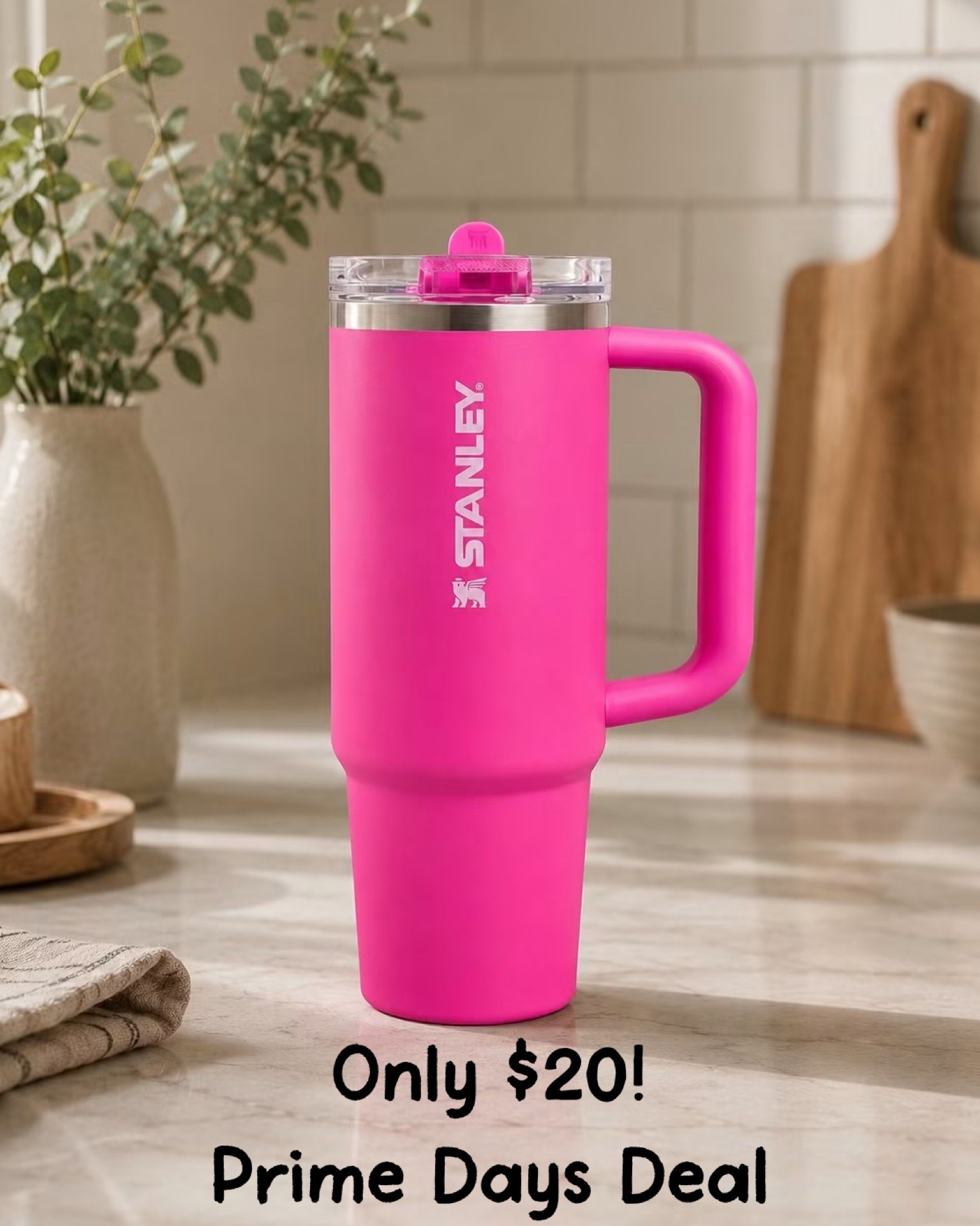 A gorgeous new color of the Stanley Flip Straw Tumbler is down to only $20 today in the 30oz size!!!! 😳 Love, love, love this tumbler - can’t recommend it enough since it has the best leakproof spout, fits super easily in cup holders or bags, and has the convenient carrying handle 🩷

#LTKSaleAlert #LTKActive #LTKHome
