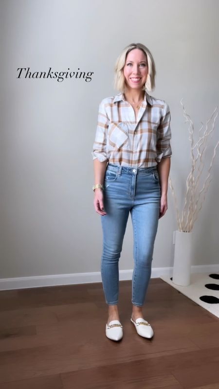 Abercrombie 25% off in the LTK app! 

Wearing shirt in size XS - comes in other colors - true to size and very soft.

Jeans - 27 short -  true to size





Fall outfit , thanksgiving outfit , button down shirt , jeans , denim , plaid flannel , mom outfit , casual outfit , Abercrombie , #ltkseasonal #ltkstyletip #ltkunder100 


#LTKunder50 #LTKsalealert #LTKSale