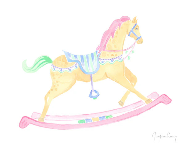 Yellow Rocking Horse Print | MADRE Dallas