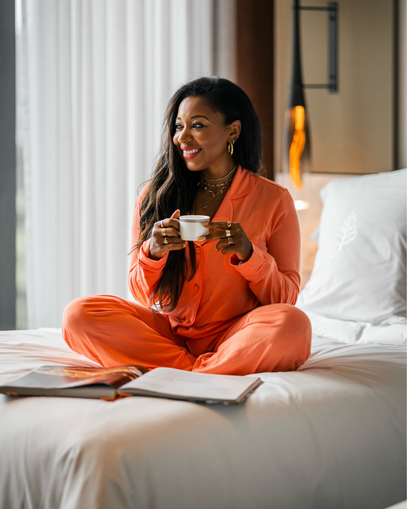 Enjoying a cup and excellent views in this pajama set 
Size - Medium 5”3
#ootd #pajamaset #sleepwear

#LTKmidsize #LTKFind #LTKstyletip