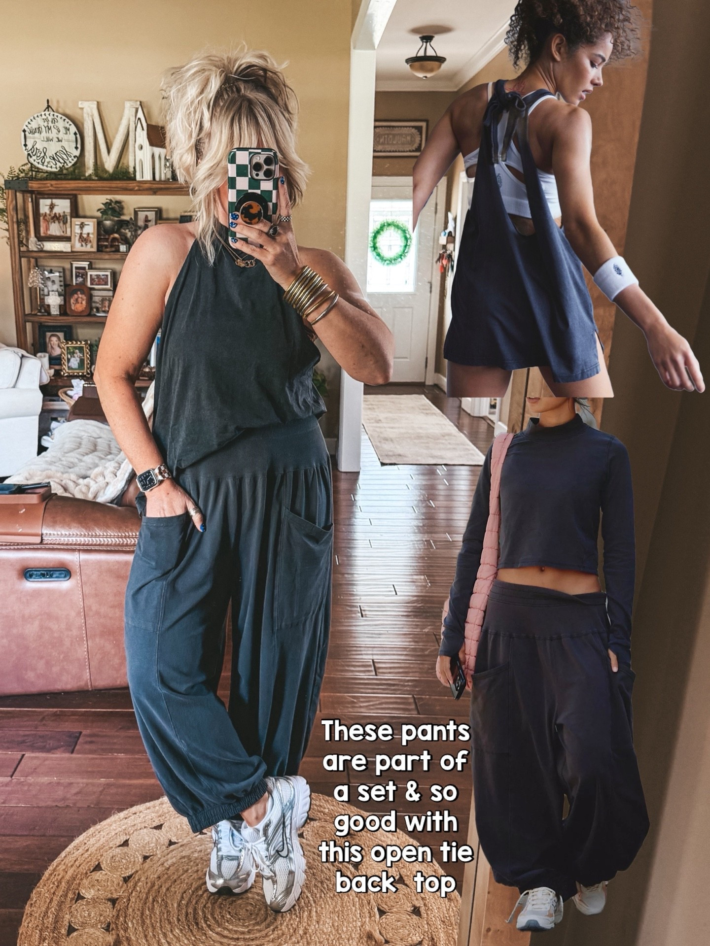 Here’s the top with the pants that are part of a set! I’m a small in top and a medium in pants set. 
#freepeople #freepeoplemovement 

#LTKOver40 #LTKootd