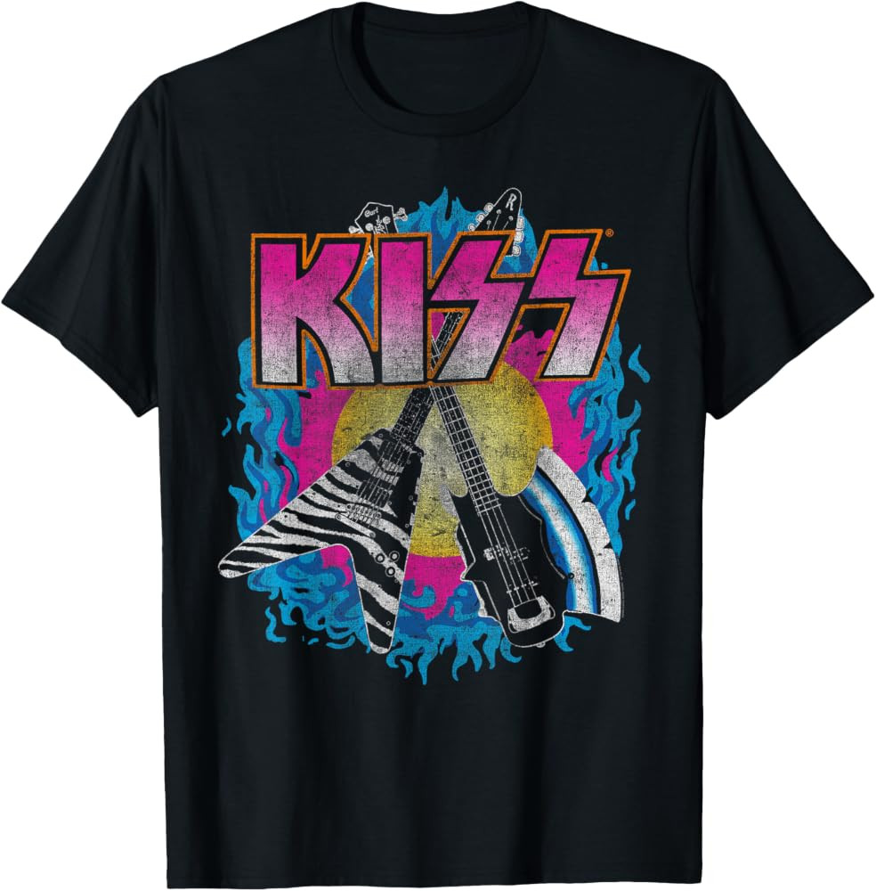 KISS - Young & Wasted Unisex Adults T-Shirt, Black, Small, Short Sleeve, Classic Fit, T-Shirt | Amazon (US)