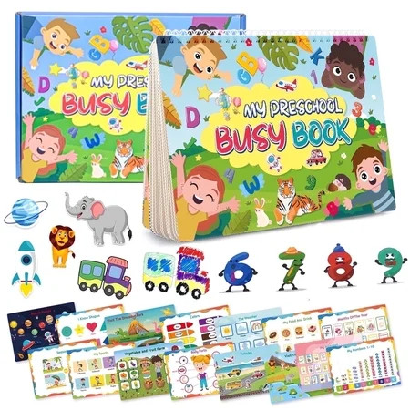 Xueyu Busy Book for Toddlers 3+, Preschool Learning Activities with 16 Themes Preschool Workbooks, Montessori Educational Learning Sensory Toys Activity Books for Birthdays Gifts Boys Girls | Walmart (US)