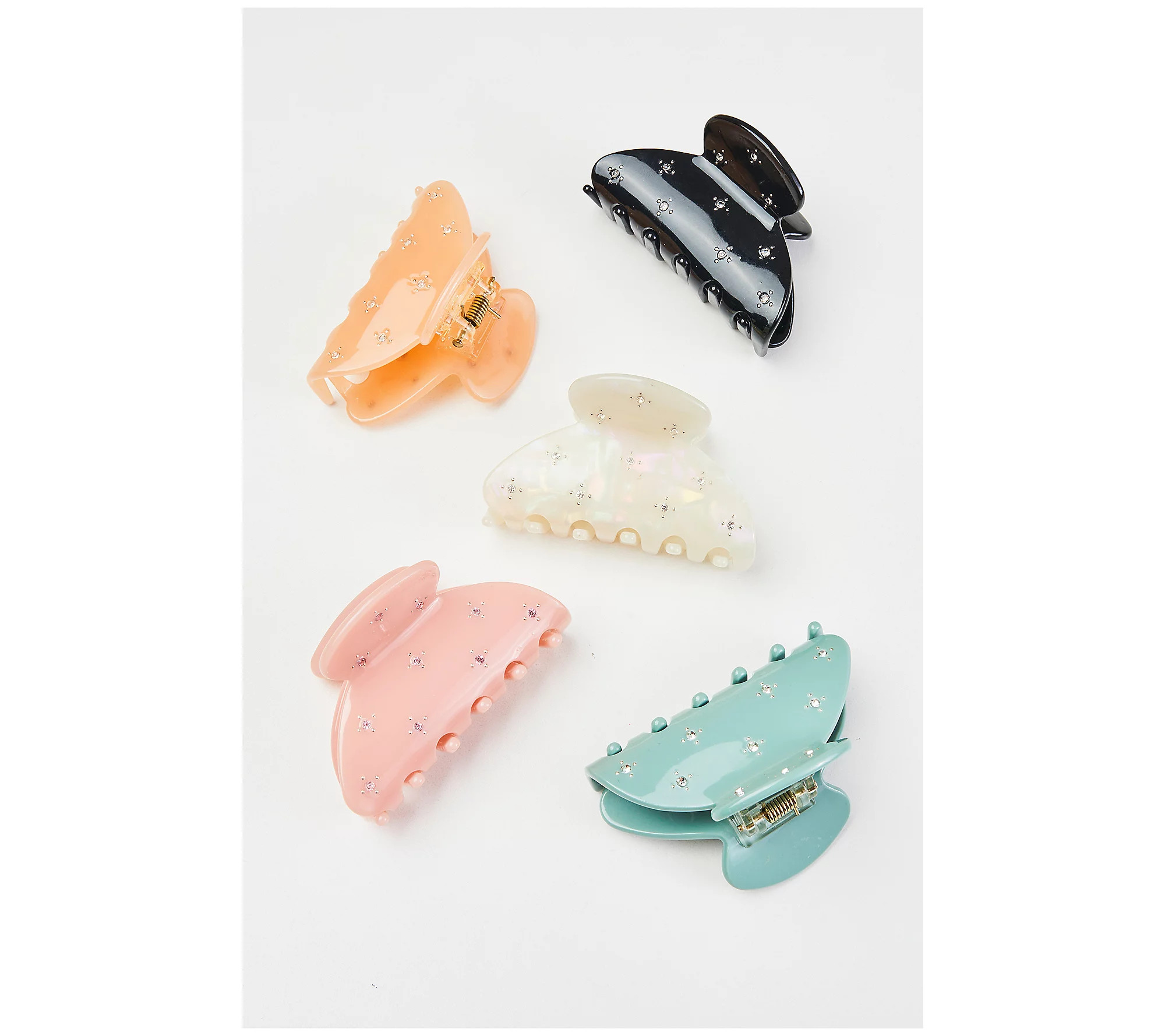 Violet & Brooks Stella Petite Crystal Hair Claw Clip | QVC