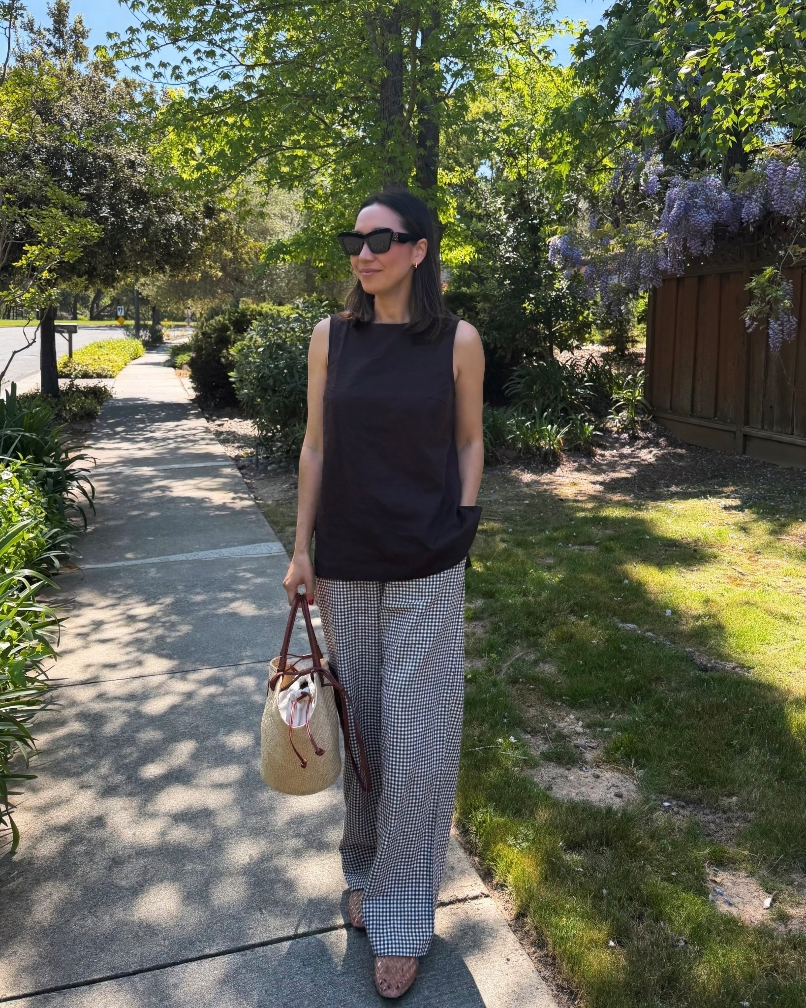 Spring/summer comfy hot weather outfit - farmers market + park day 

Gap long linen tank - small (select colors on sale for $29!). Great full coverage tank for matching sets 

Gap linen pants xs, linked similar from quince for more under $50 options 

Mom outfit / toddler mom outfit / comfy outfit 

#LTKmomlife #LTKSaleAlert