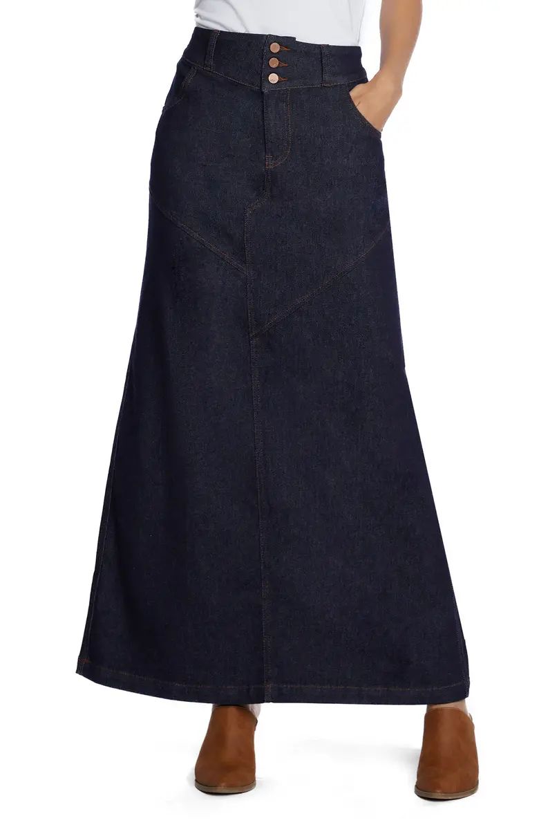 Pieced Denim Maxi Skirt | Nordstrom