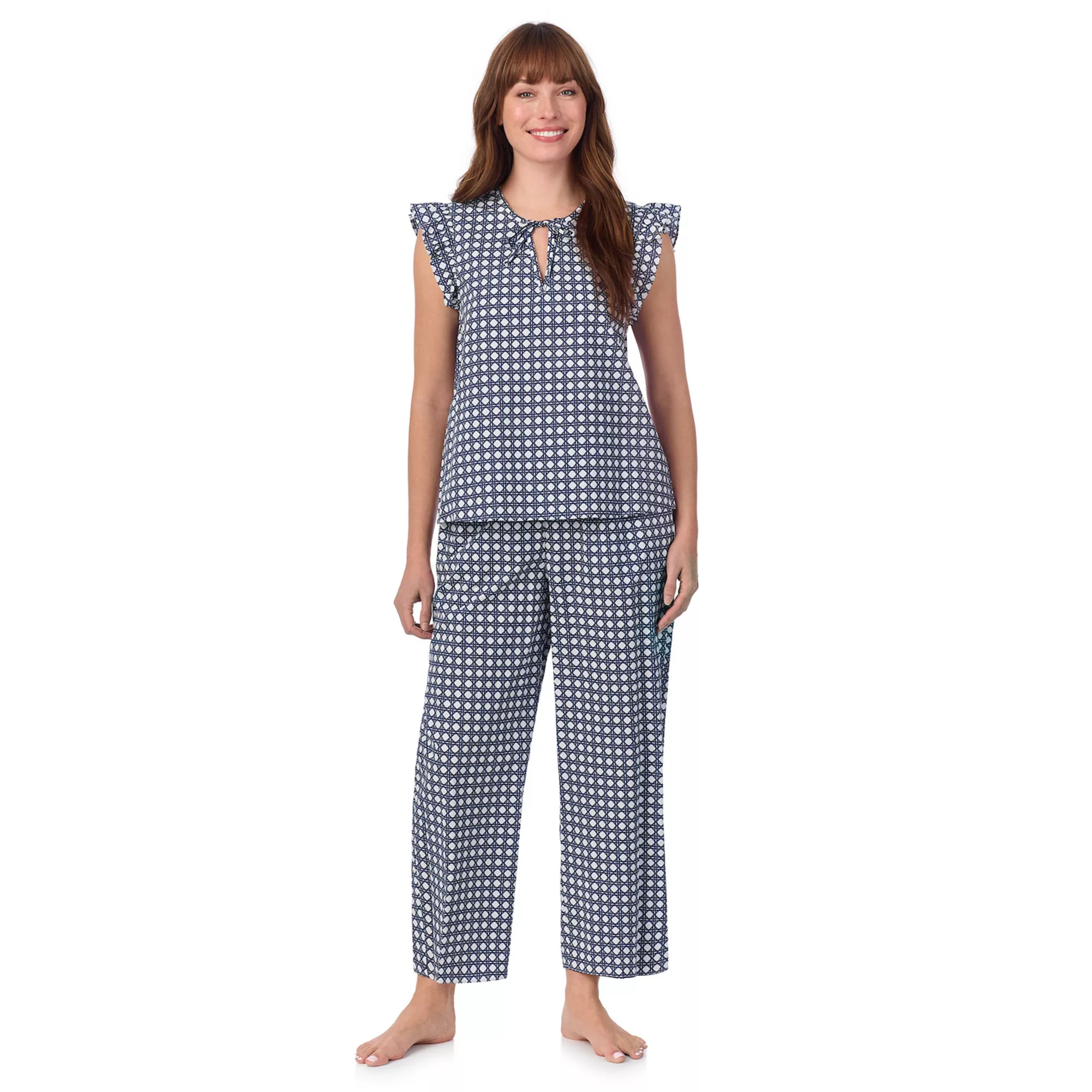 Women's Draper James 2-Piece Woven Pajama Tank Top & Pajama Pants Set | Kohl's
