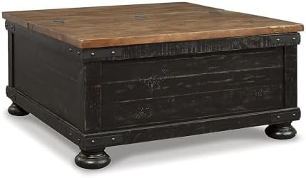 Signature Design by Ashley Valebeck Lift Top Coffee Table, Storage, Split-top Design, Wood, 36" W... | Amazon (US)