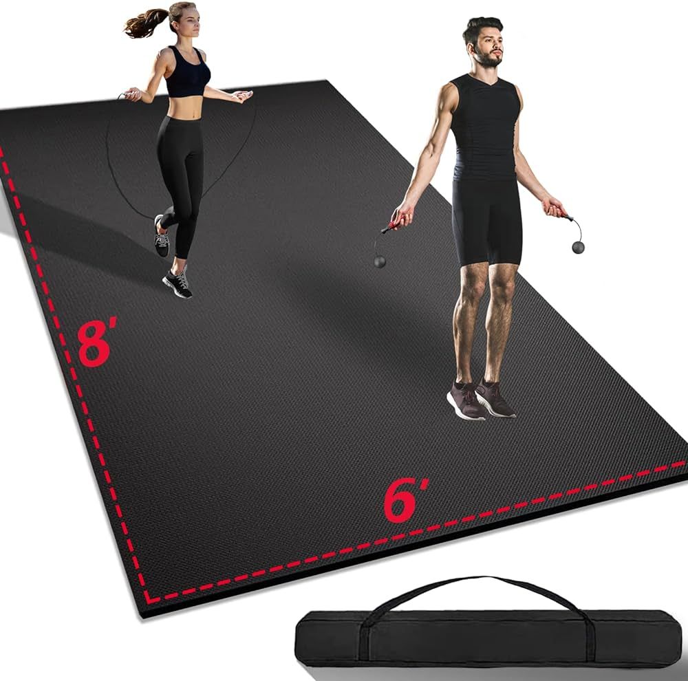 7' x 5' x 7mm/ 12' x 6' x 7mm Extra Large Exercise Mat, [35 Sq.Ft/ 72Sq.Ft] Heavy-Duty & Extreme ... | Amazon (US)