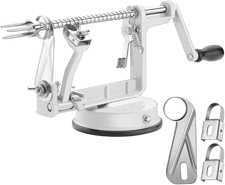 Apple Peeler Corer, Long lasting Chrome Cast Magnesium Alloy Apple Peeler Slicer Corer with Stain... | Amazon (US)