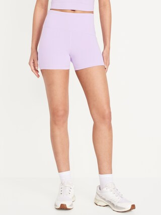 High-Waisted PowerSoft Biker Shorts -- 4-inch inseam | Old Navy (US)