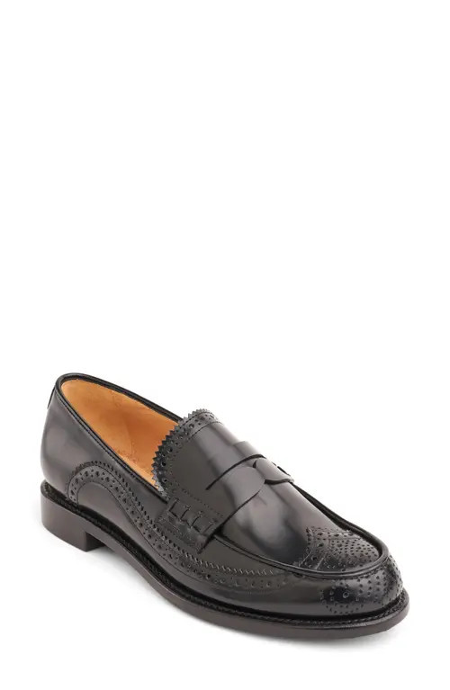 The Office of Angela Scott Ms. Penny Loafer in Black at Nordstrom, Size 8.5Us | Nordstrom