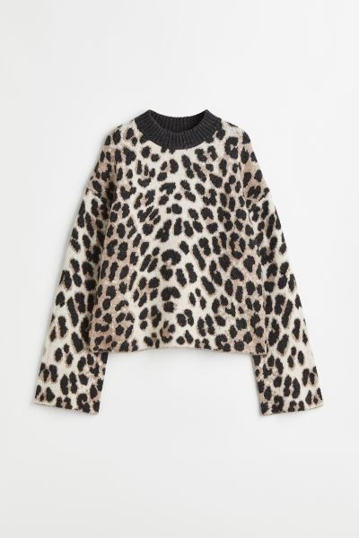 Oversized Jacquard-knit Sweater | H&M (US + CA)