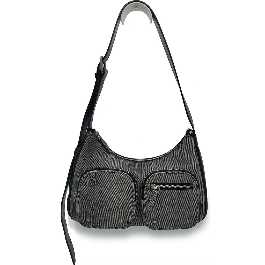 Oryany Out Pocket Leather Shoulder Bag in Denim Black at Nordstrom Rack | Nordstrom Rack