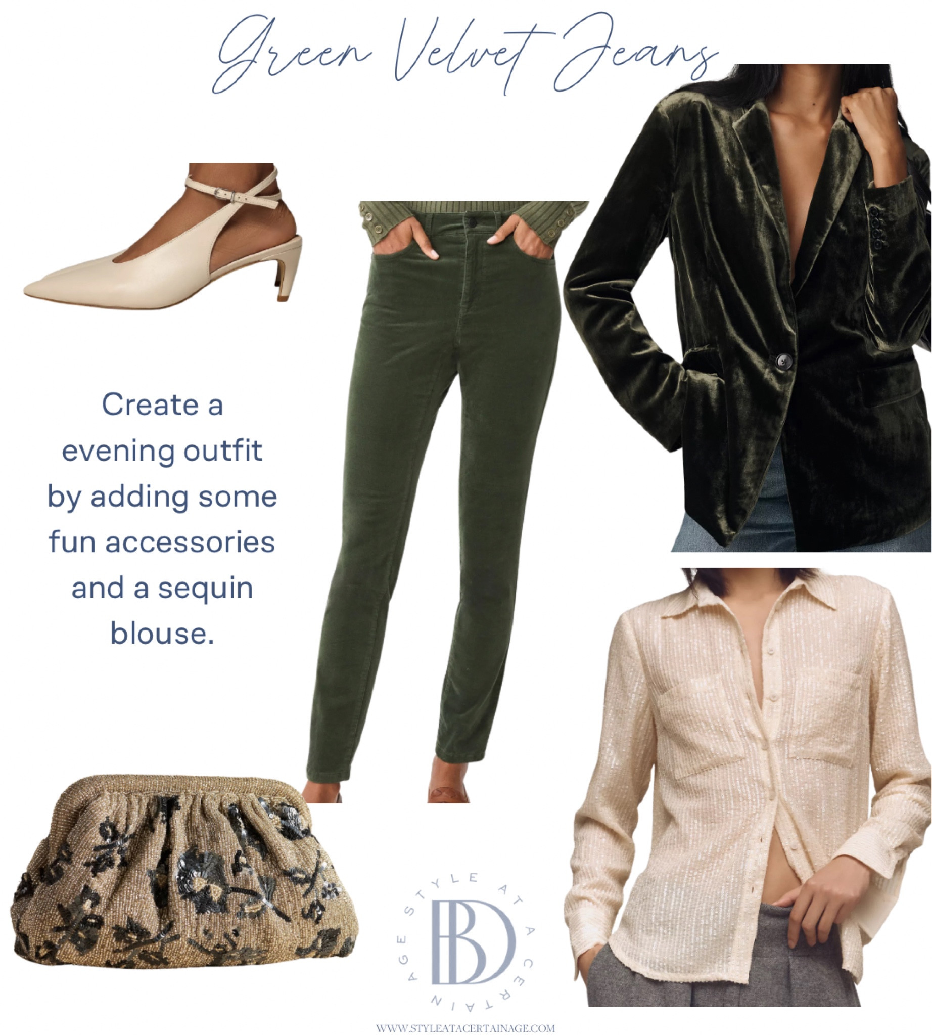 Green velvet jeans 👖💚

#LTKStyleTip #LTKOver40 #LTKSeasonal