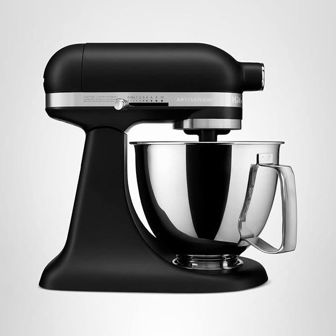 KitchenAid Artisan Mini 3.5 Quart Tilt-Head Stand Mixer - KSM3316X - Black Matte | Amazon (US)