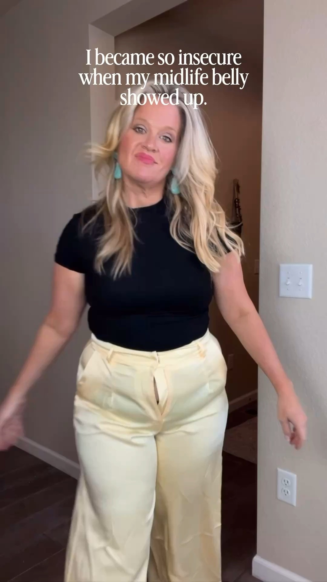 ✨Tap the bell, save and ❤️ for over 40 fashion, midlife style, midsize fashion and luxury looks for less. 

became so insecure when my midlife belly showed up.

Getting dressed started feeling frustrating.
Nothing skimmed right anymore.
Most jeans squeezed, pulled, clung, or made me feel bigger instead of supported.

Then I stopped trying to force trends that were fighting my body…
and started learning Outfit Physics instead.

✨ lift the eye
✨ skim, don’t cling
✨ balance proportions
✨ structure over squeeze

That’s why I reach for pieces like:
• mid-rise straight-leg jeans that skim instead of squeeze
• ruched sleeve blazers that add structure through the shoulders
• sweaters with shoulder detail that create lift and balance instantly

The right outfit changes everything.

Not because it hides your body…
because it supports it correctly.

These $15 jeans honestly gave me more confidence than denim 10x the price sitting in my closet.

If getting dressed has felt “off” lately… these pieces are worth trying. 

👑"Helping you look good, feel good!" - Lindsey Denver

#LTKOver40 #LTKMidsize #LTKPlusSize