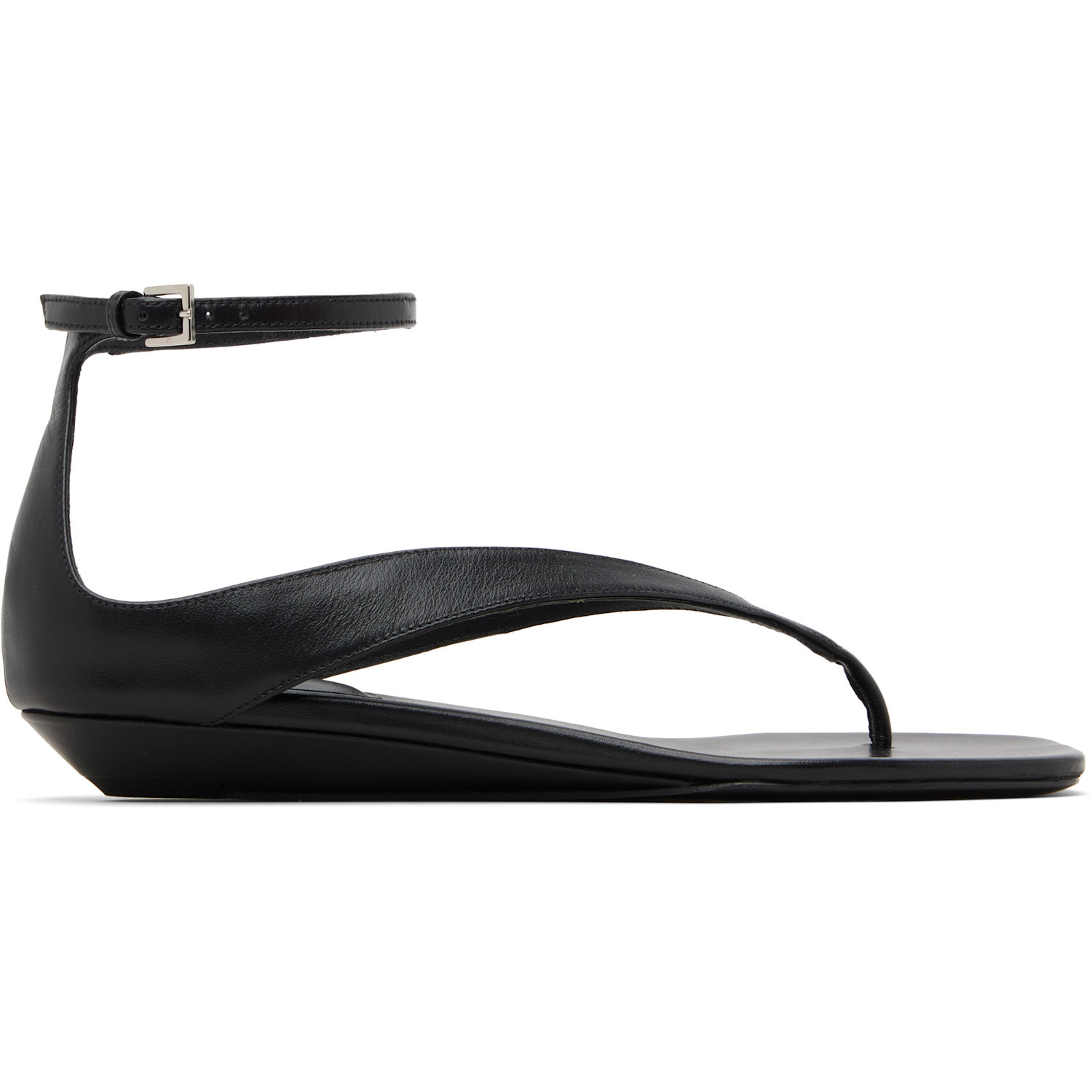Loulou de Saison Black Zio Flip Flop Sandals | SSENSE