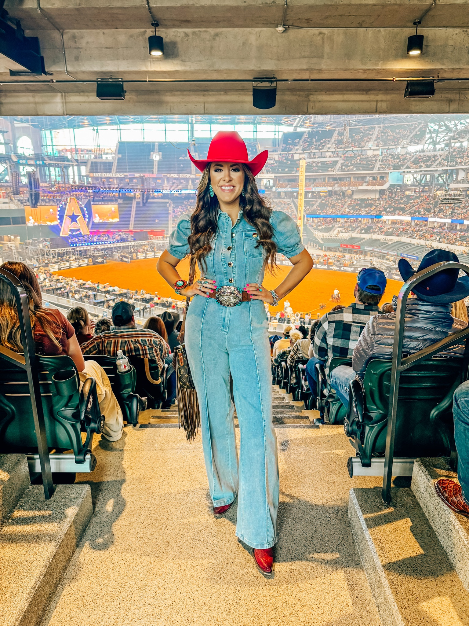 Denim jumper - denim jumpsuit - cowboy hat - cowgirl hat - cowgirl
Boots - cowboy boots - belt - western - rodeo fashion - rodeo - Nashville - country  

#LTKFestival #LTKstyletip #LTKfindsunder50