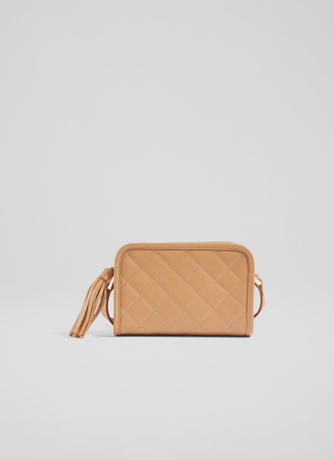 Emma Camel Leather Quilted Crossbody Bag | L.K. Bennett (UK)