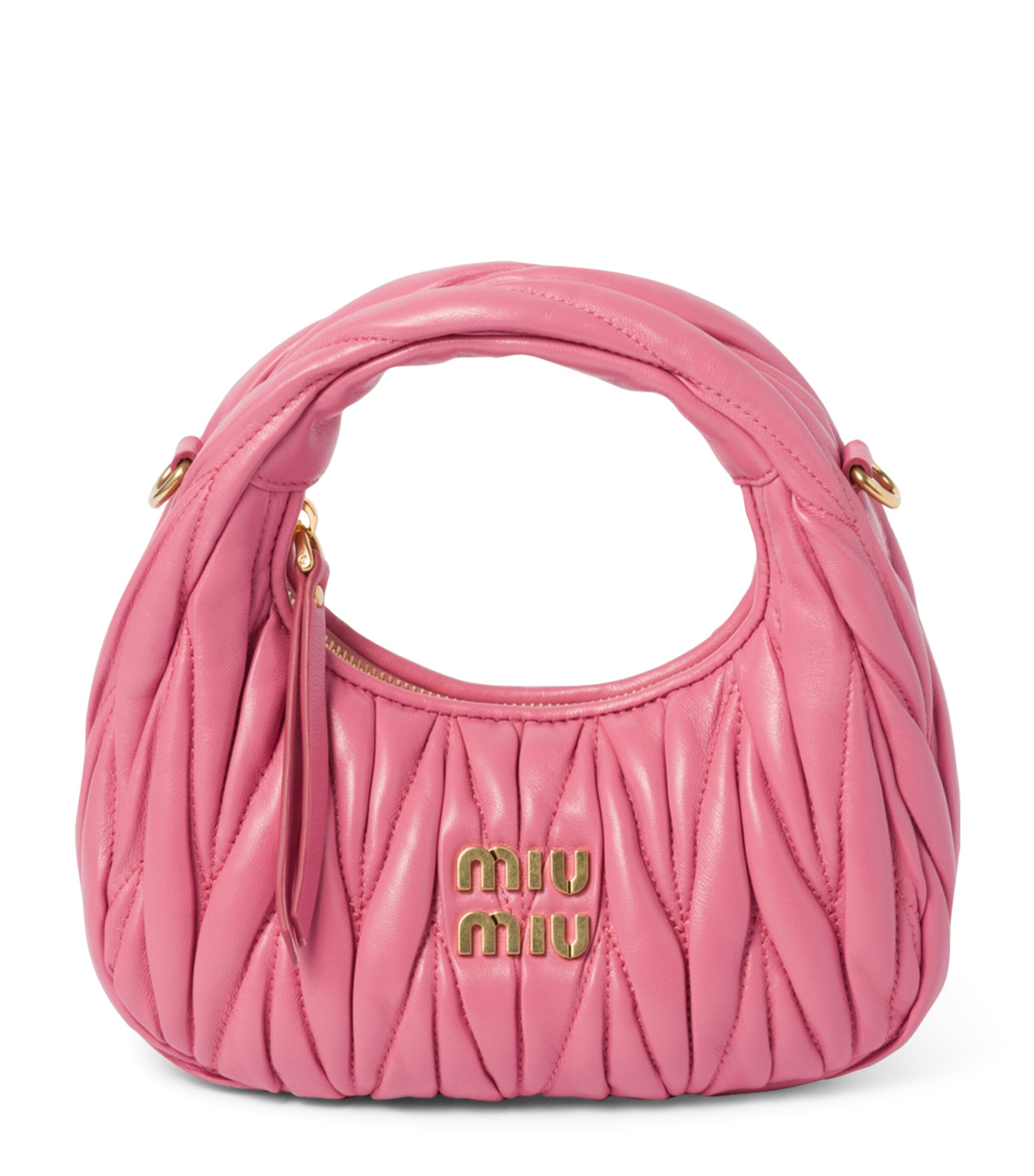 Miu Miu Small Matelassé Leather Wander Top-Handle Bag | Harrods