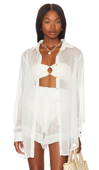 Jonas Shirt in Cream | Revolve Clothing (Global)