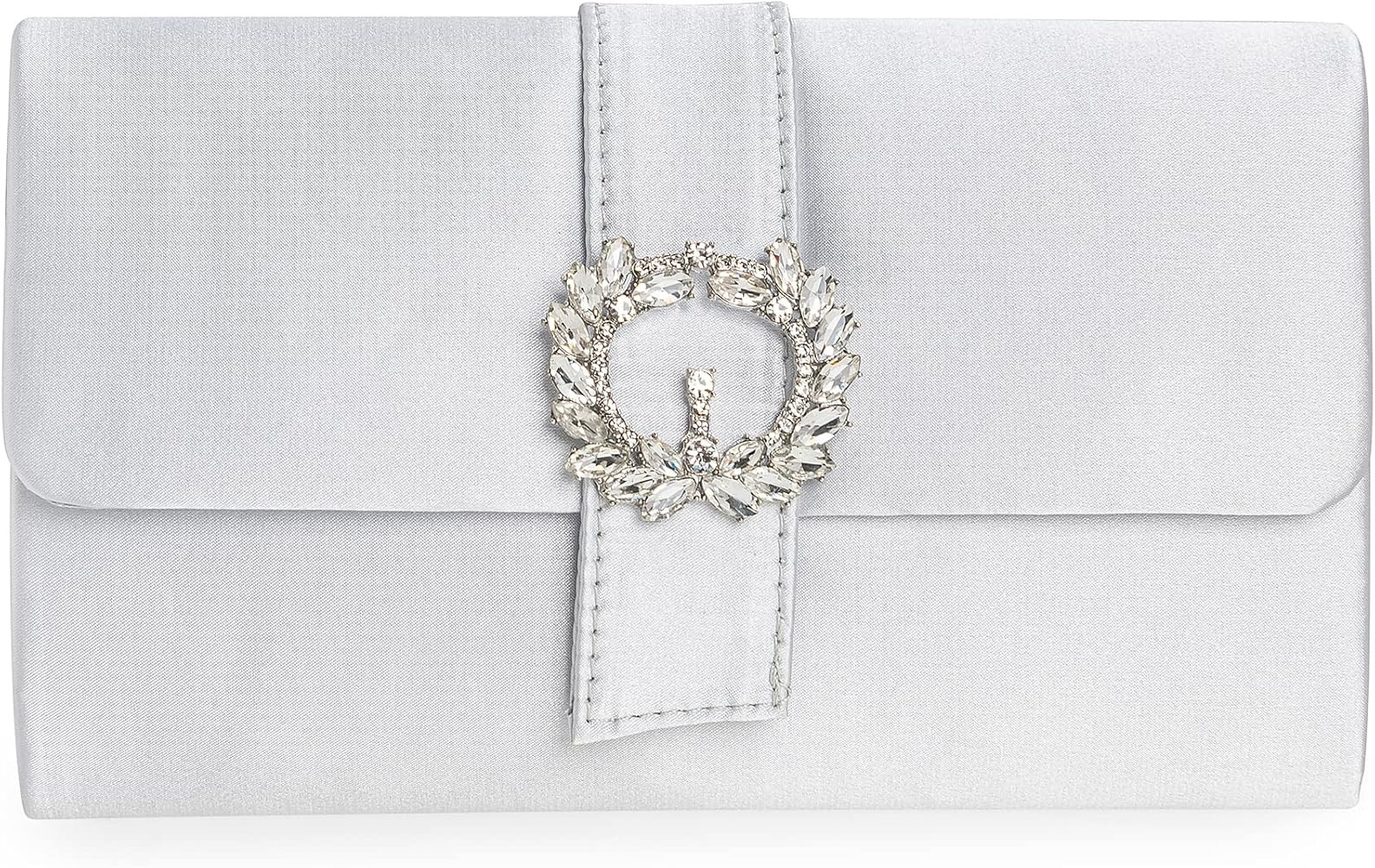 CHARMING TAILOR Evening Bag Diamantes Embellished Satin Clutch Purse for Woman Classy Party Handb... | Amazon (US)