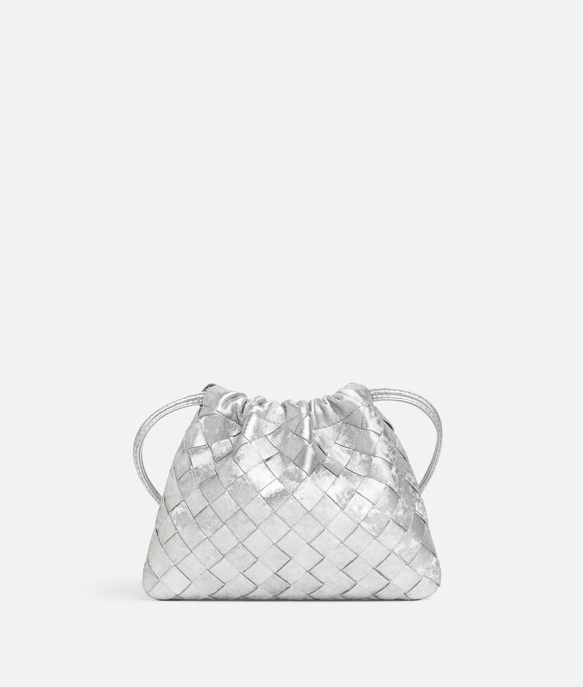 Women's Small Dustbag in Silver | Bottega Veneta GB | Bottega Veneta