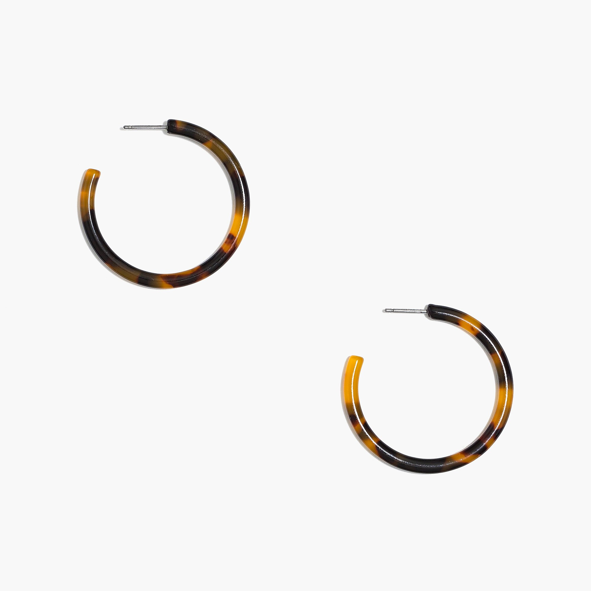 Tortoise hoop earrings | J.Crew Factory