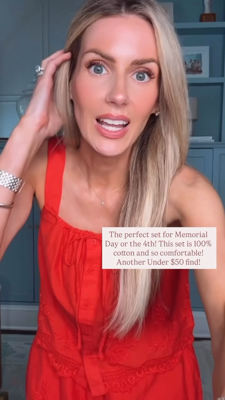 If you don’t want to think about what to wear all summer… this is it! The prettiest two piece cotton set that’s under $50!

Memorial Day Outfits, 4th of July

#LTKmomlife #LTKootd #LTKPetite