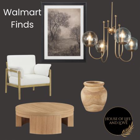 Walmart home decor finds, accent chair, chandelier, wall art, coffee table, vase

#LTKHome #LTKStyleTip #LTKFamily
