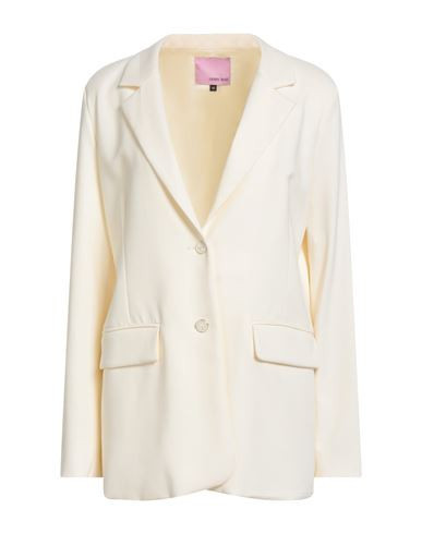Denny Rose Woman Blazer Cream Size 10 Polyamide, Viscose, Elastane | YOOX (US)