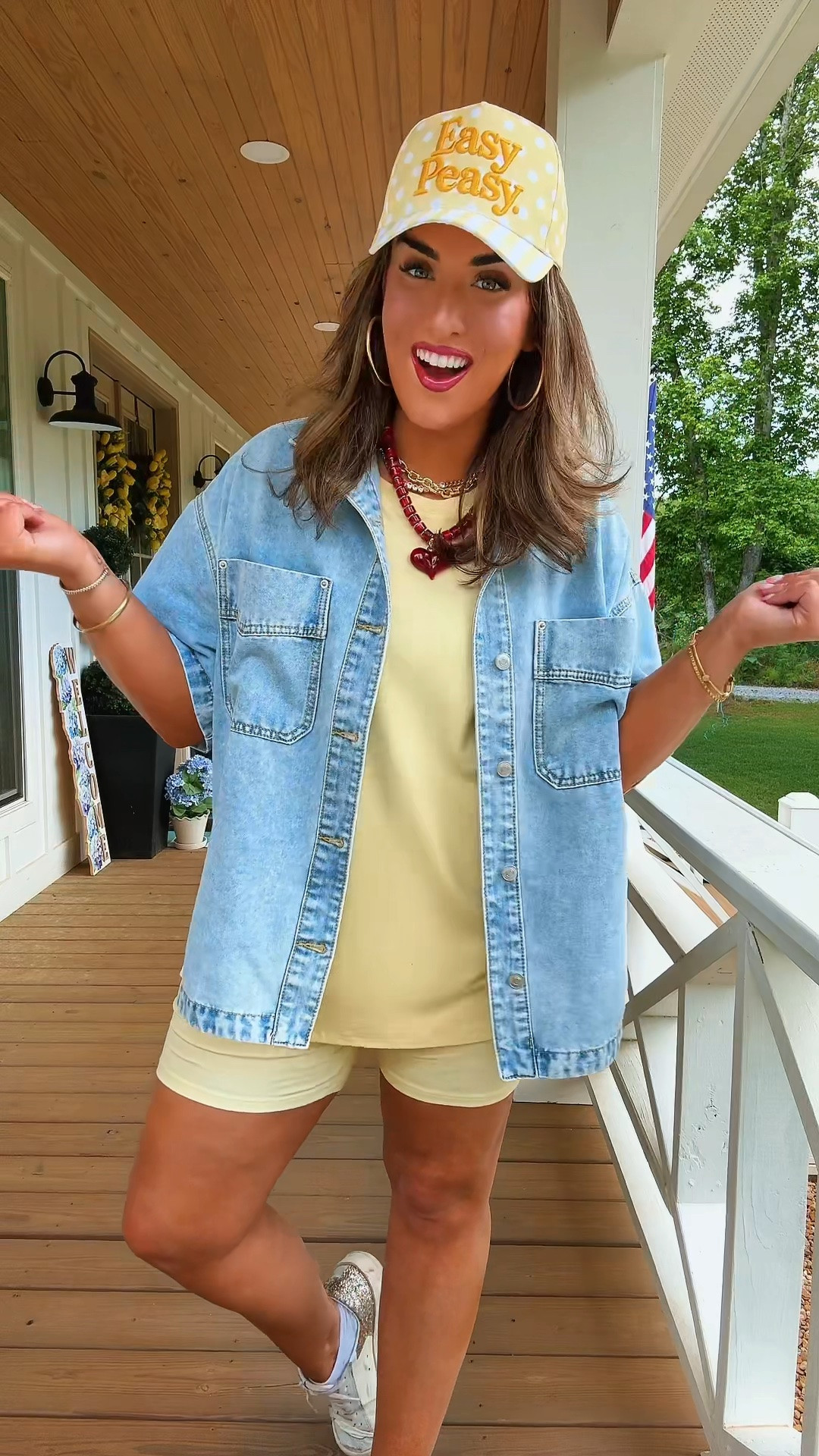 Such a good affordable option for an oversized biker short set. 👏🏻 The yellow is currently only available on TT but they have several different colors to choose from that I am linking here. 💛

#LTKootd #LTKmomlife #LTKselfcare